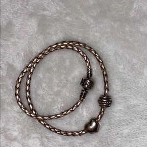 Rope Pandora charm bracelet